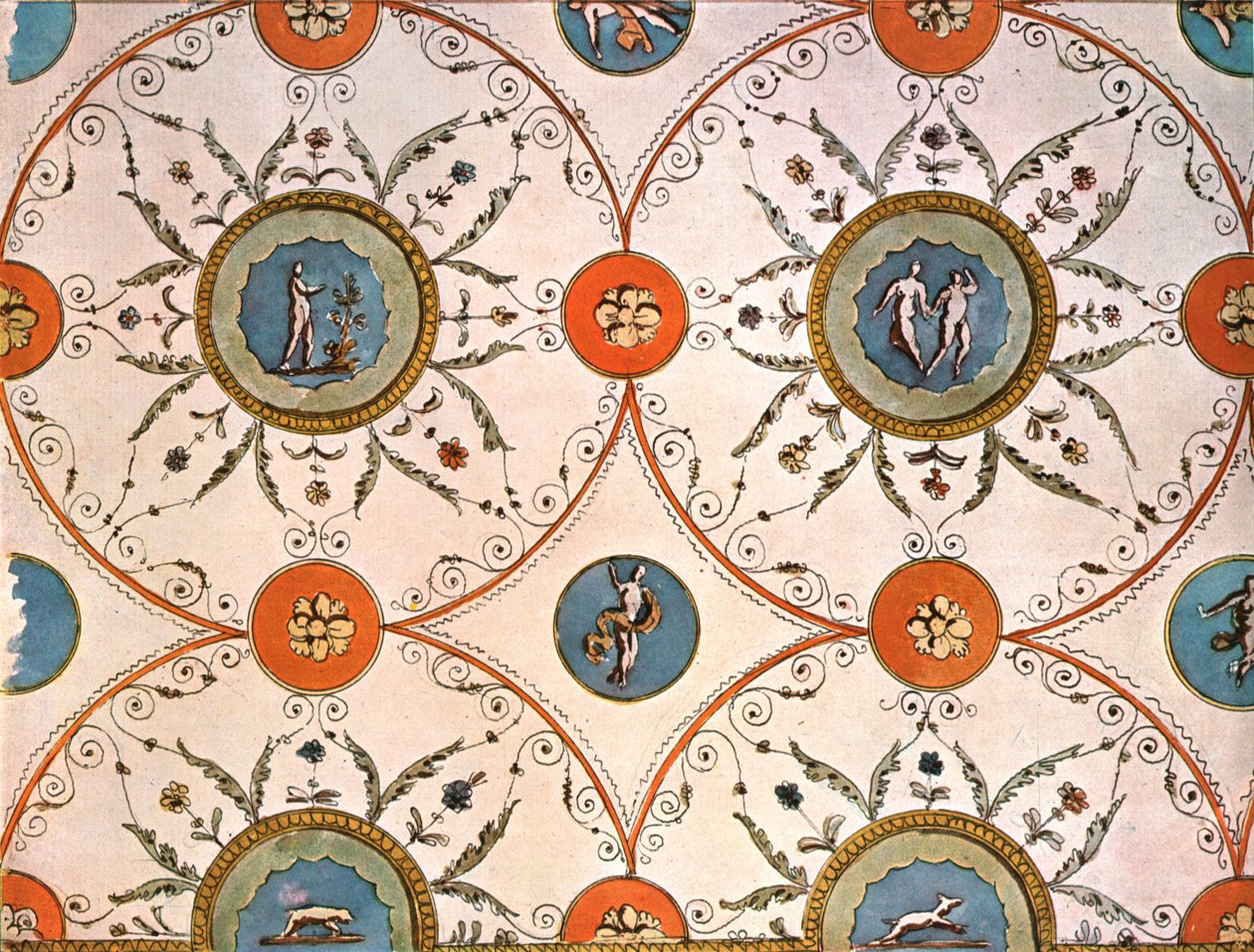 Conception pour une peinture de plafond, Italie, 1928 - Unbekannt