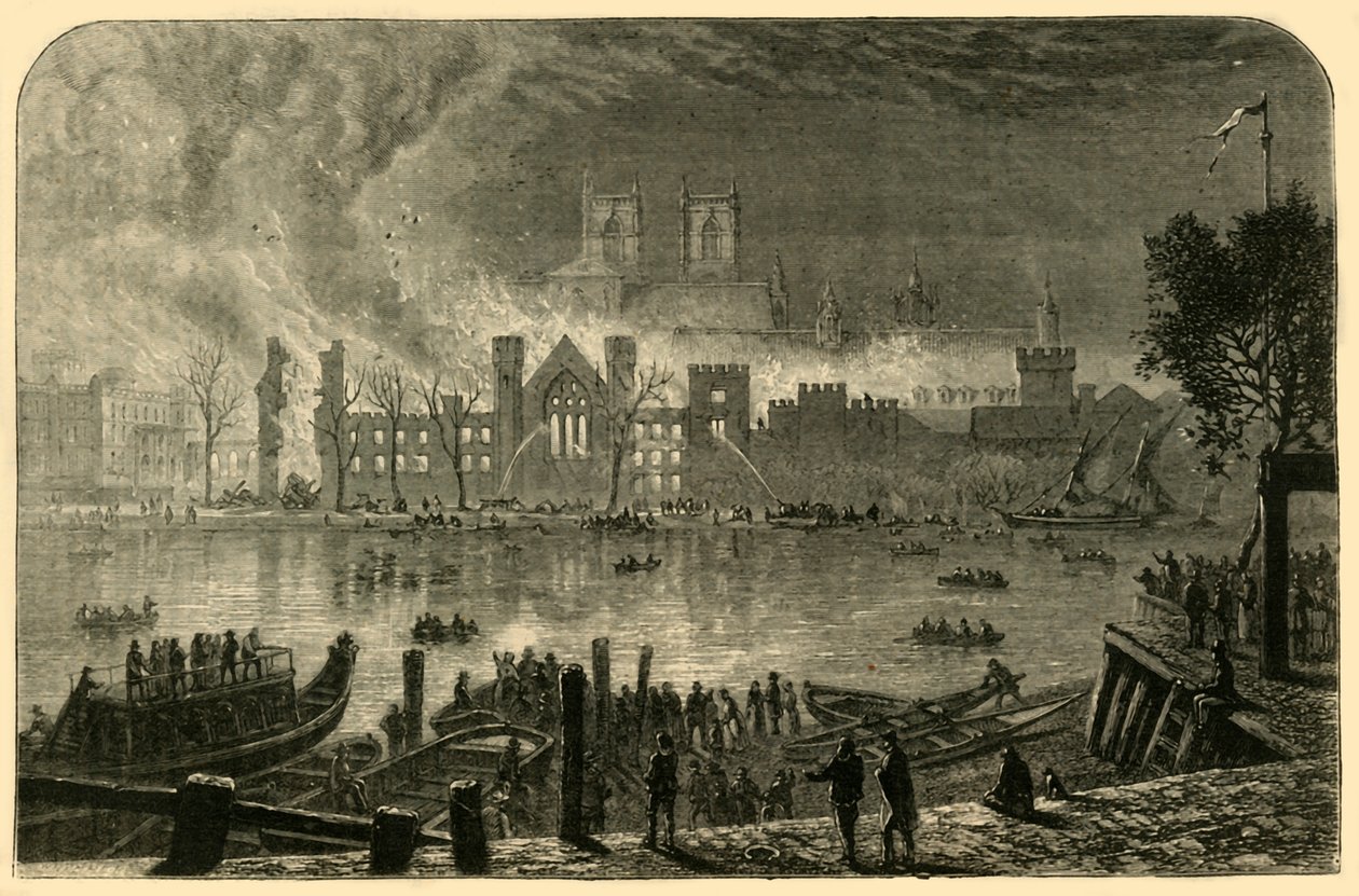 Destruction des anciennes Chambres du Parlement, 16 octobre 1834, 1881 - Unbekannt