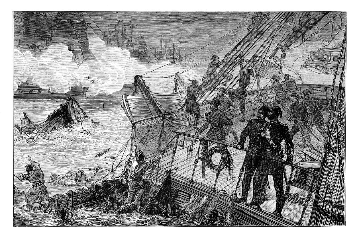 Destruction de la flotte turque à Sinope, 1853, 1900 - Unbekannt