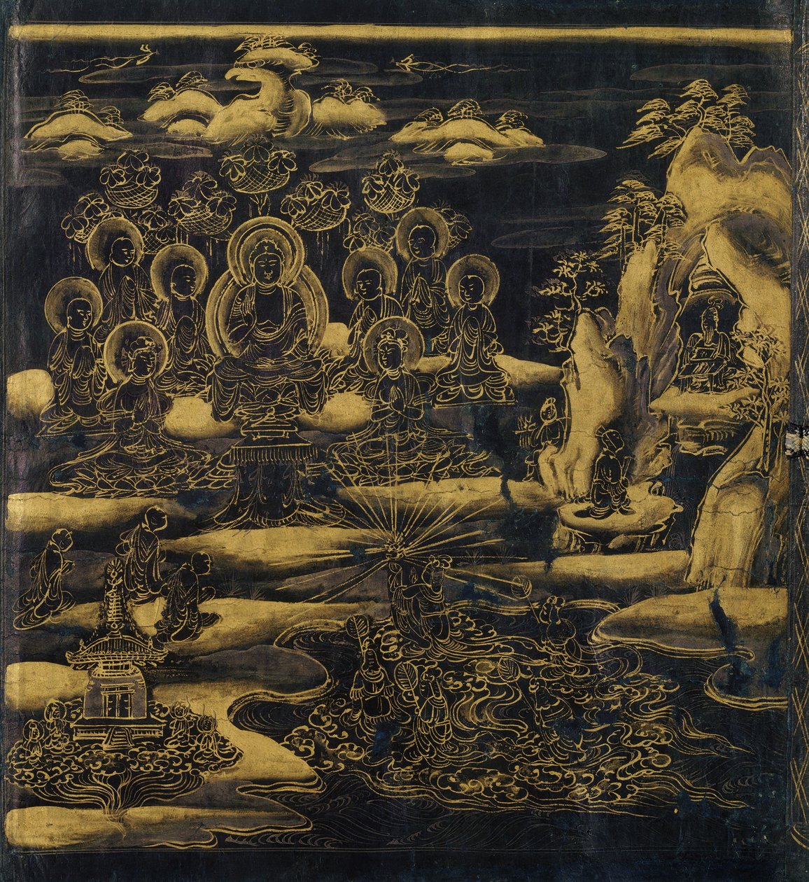 Devadatta, chapitre 12 du Sūtra du Lotus Hoke-kyo, Daibadatta-bon, 12e siècle - Unbekannt