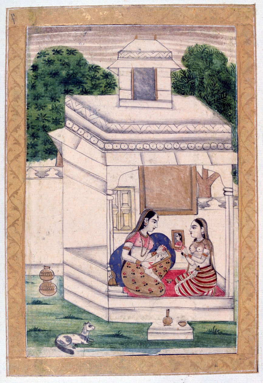 Dhanashri Ragini, Album Ragamala, École du Rajasthan - Unbekannt