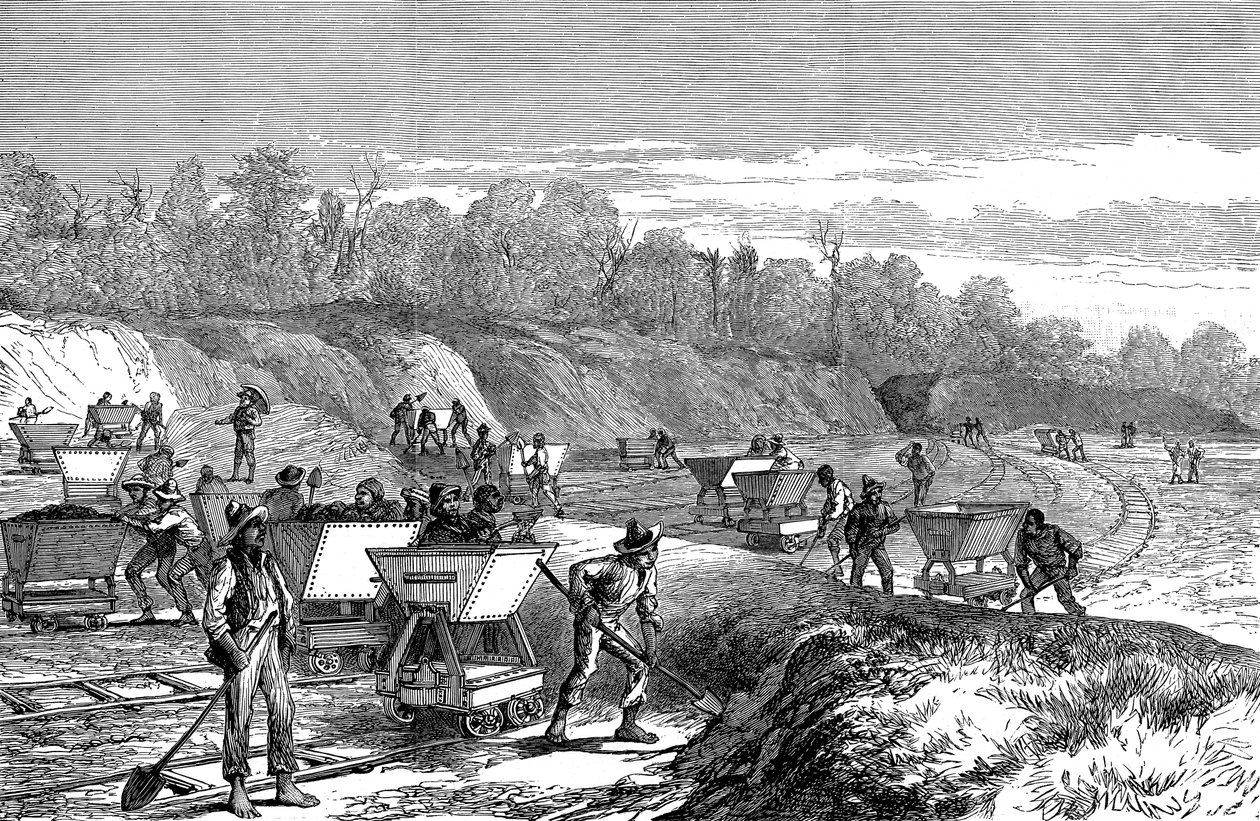 Creusement du canal de Panama, 1888 - Unbekannt