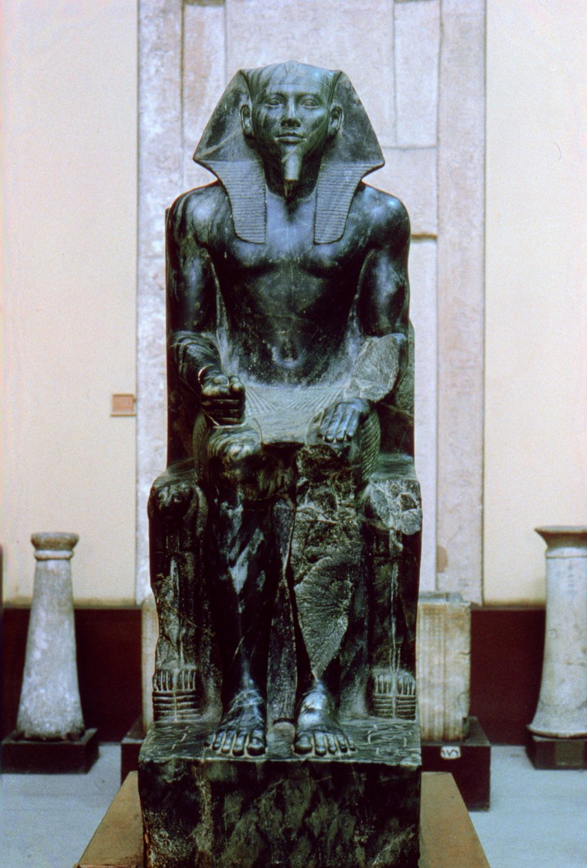 Statue en diorite du pharaon égyptien ancien Khafre, 26e siècle av. J.-C. - Unbekannt
