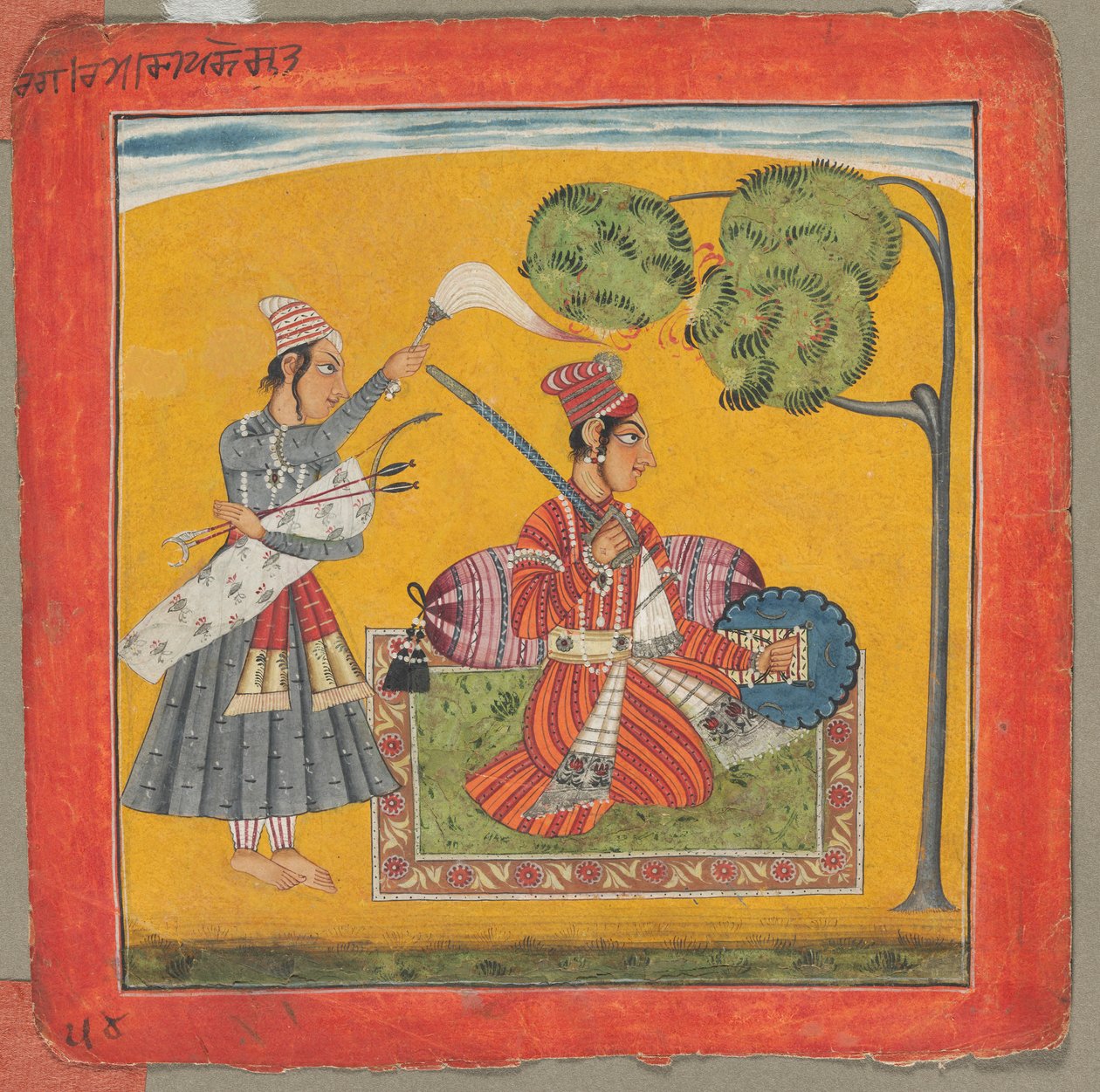 Dipak Raga, une des trente-six mélodies Ragamala : Personnifiant l