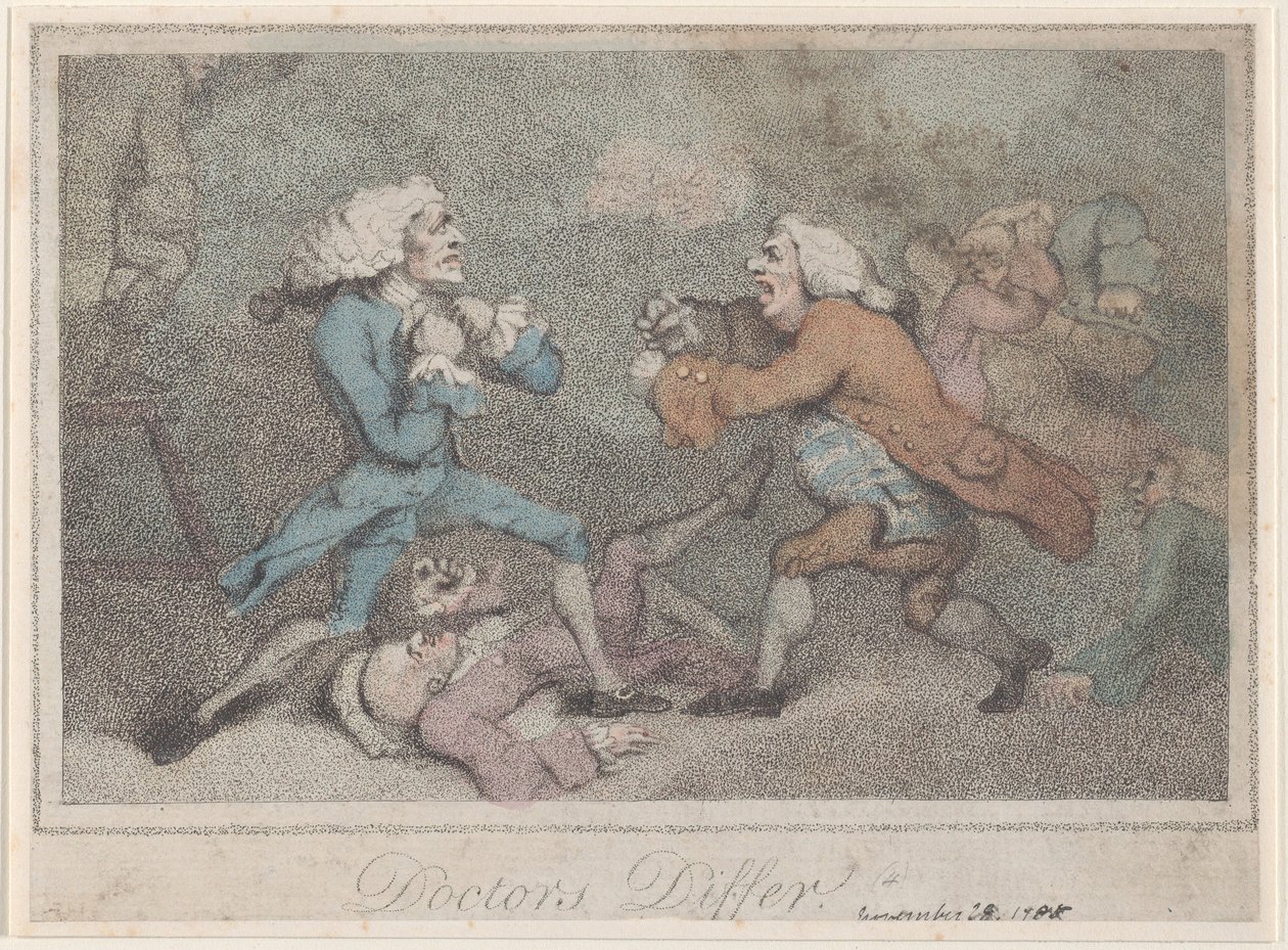 Les médecins diffèrent, 28 novembre 1785 - Unbekannt