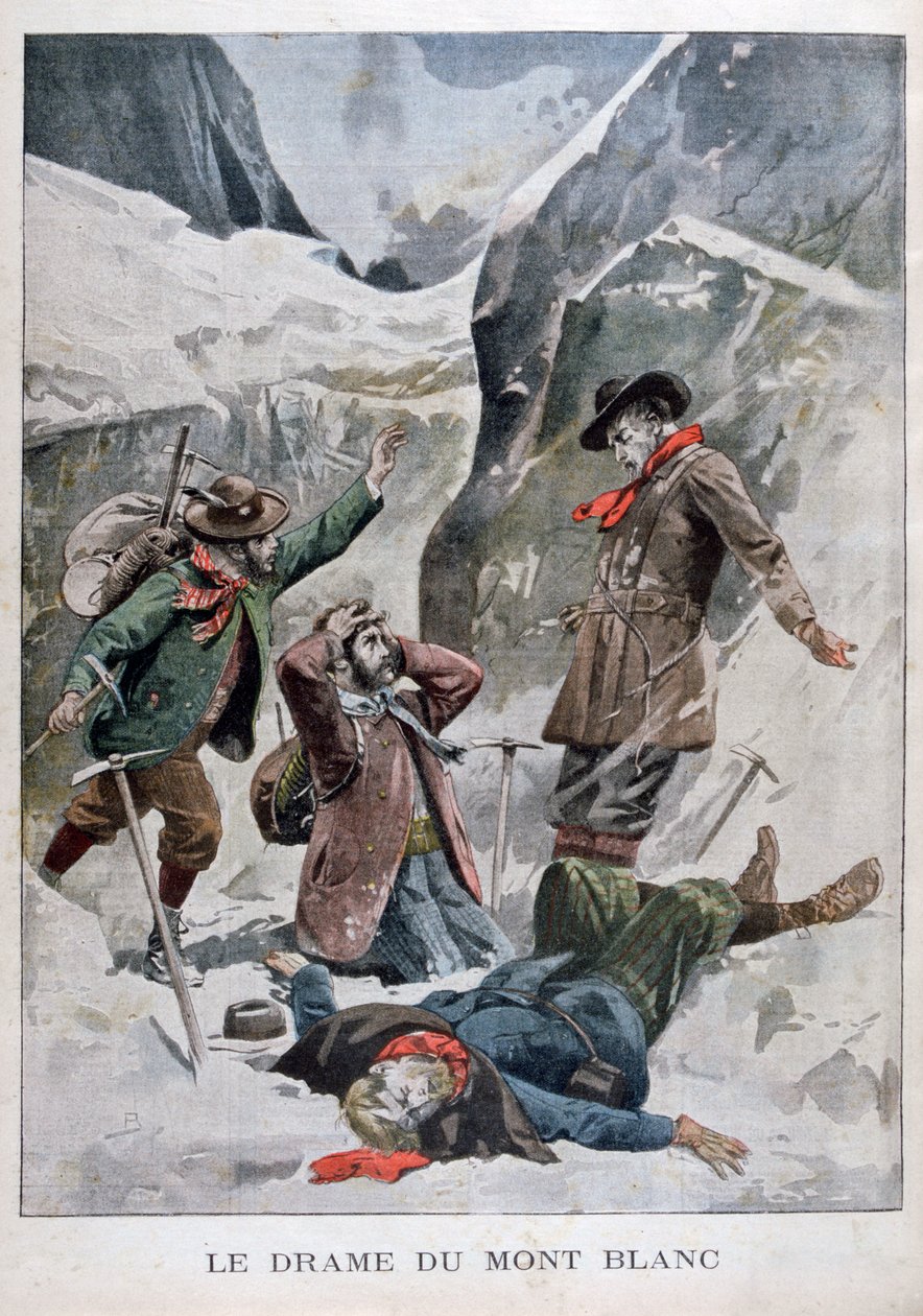 Drame sur le Mont Blanc, Alpes, 1902 - Unbekannt