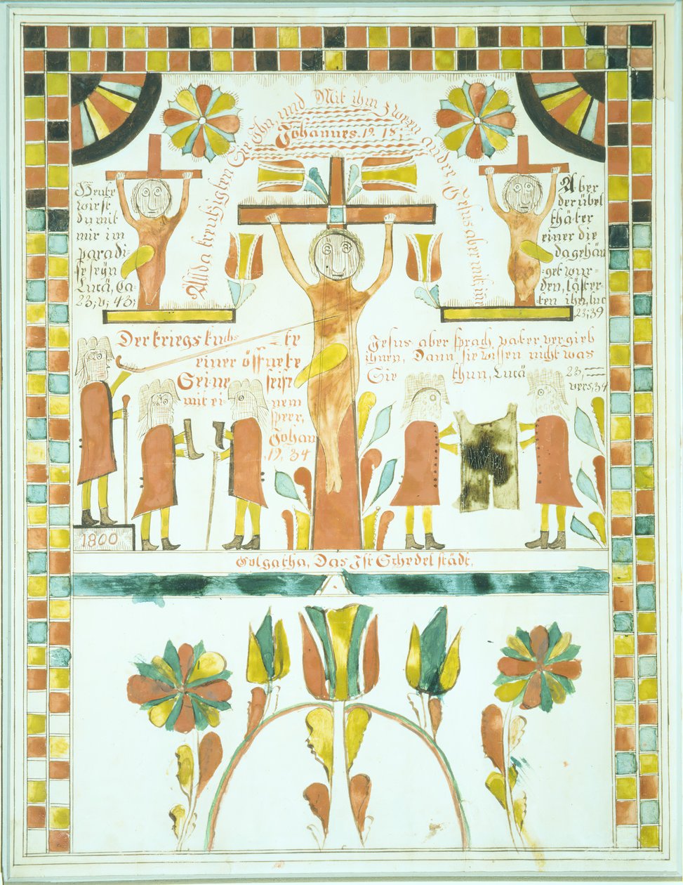 Dessin de la Crucifixion, 1800 - Unbekannt