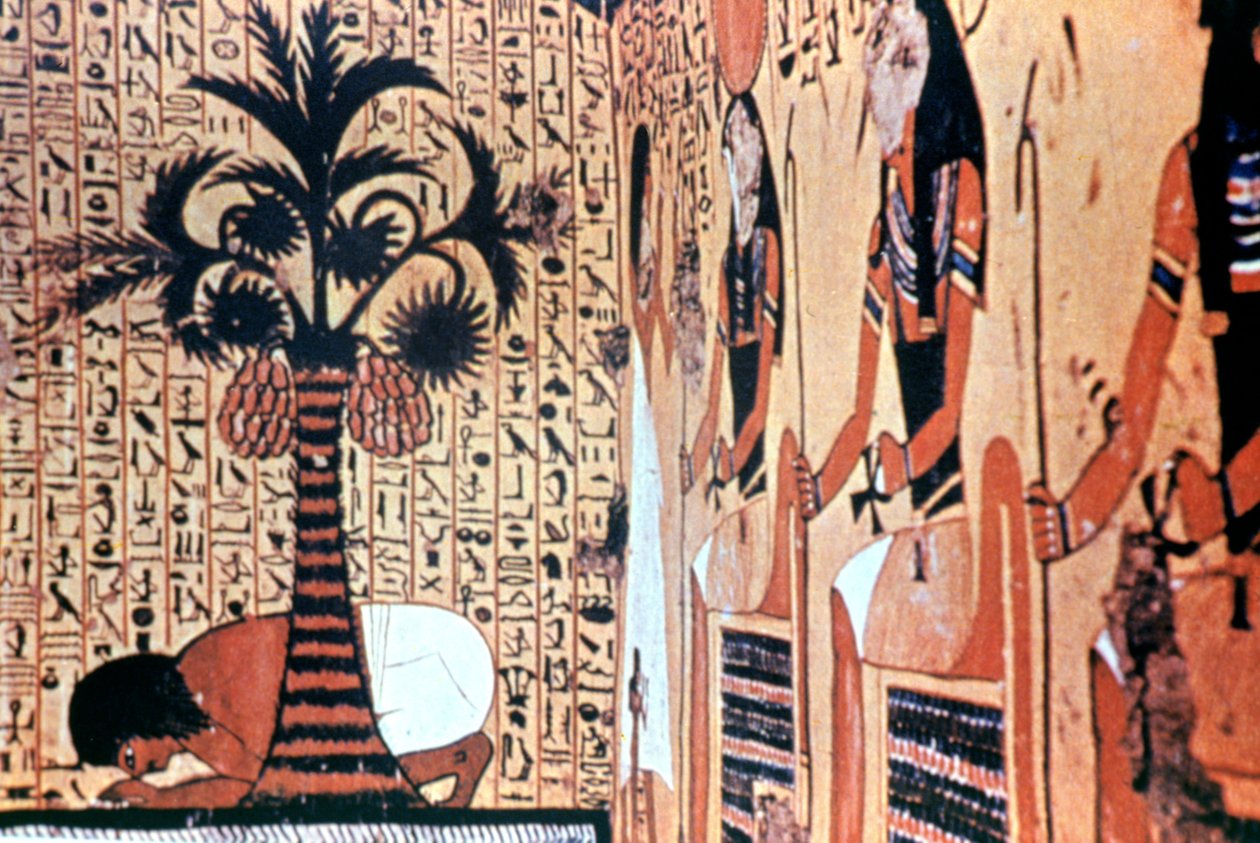 Boire à la rivière, peinture murale du temple, Thèbes, Égypte - Unbekannt