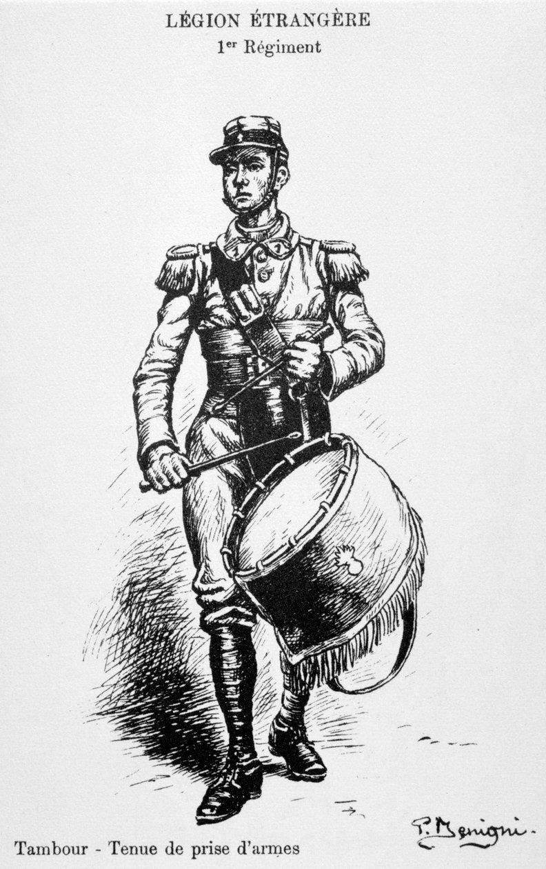 Tambour, 1er régiment de la Légion étrangère française, 20ème siècle - Unbekannt