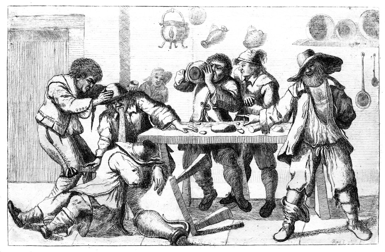 Figures ivres, 17ème siècle - Unbekannt