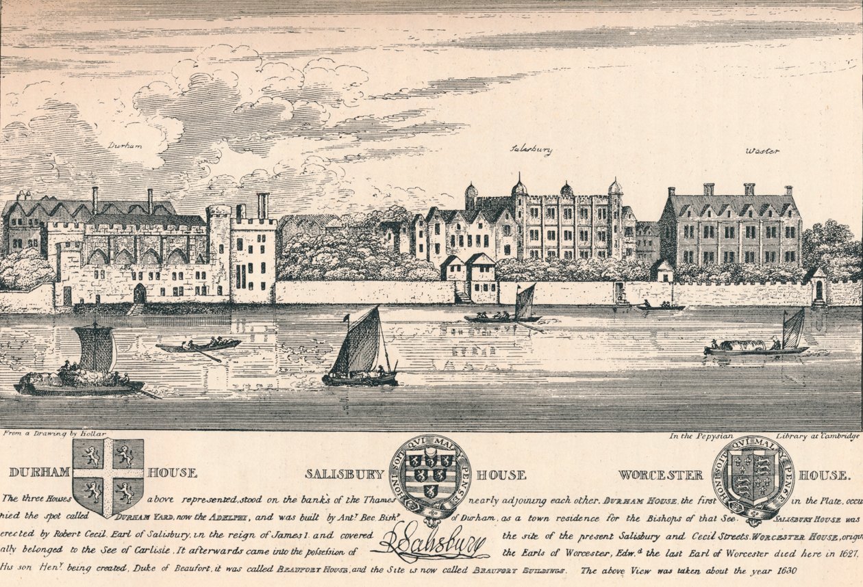 Durham House, Salisbury House et Worcester House, Londres - Unbekannt