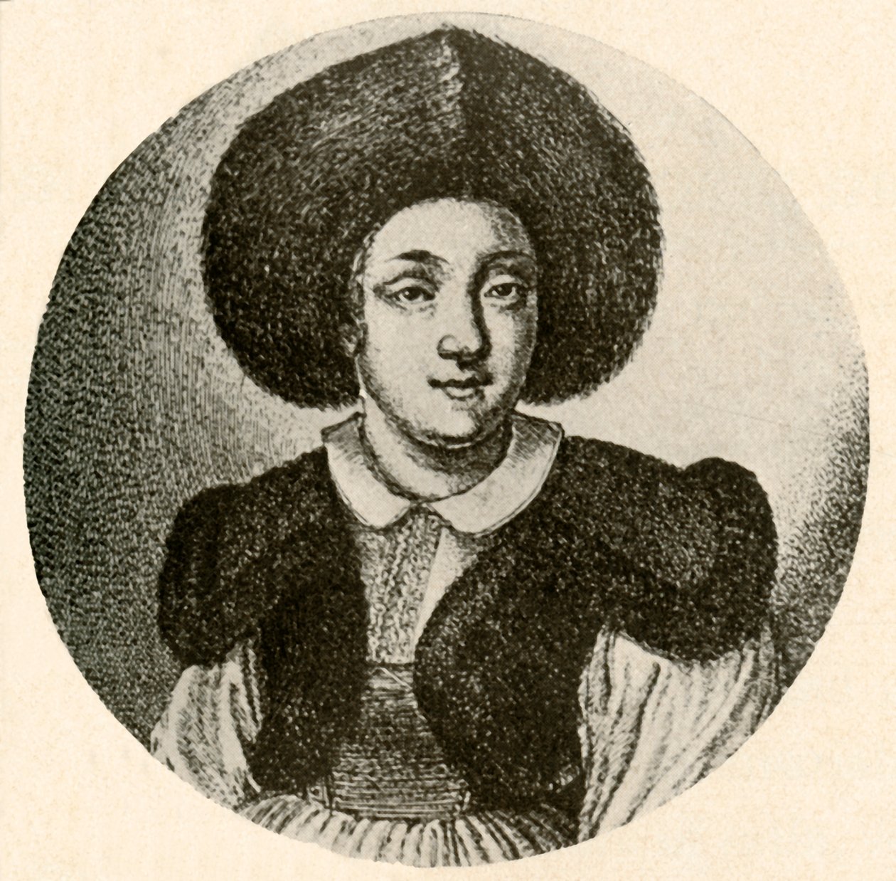 Fille hollandaise en bonnet de fourrure et veste bordée de fourrure, 1641, 1937 - Unbekannt