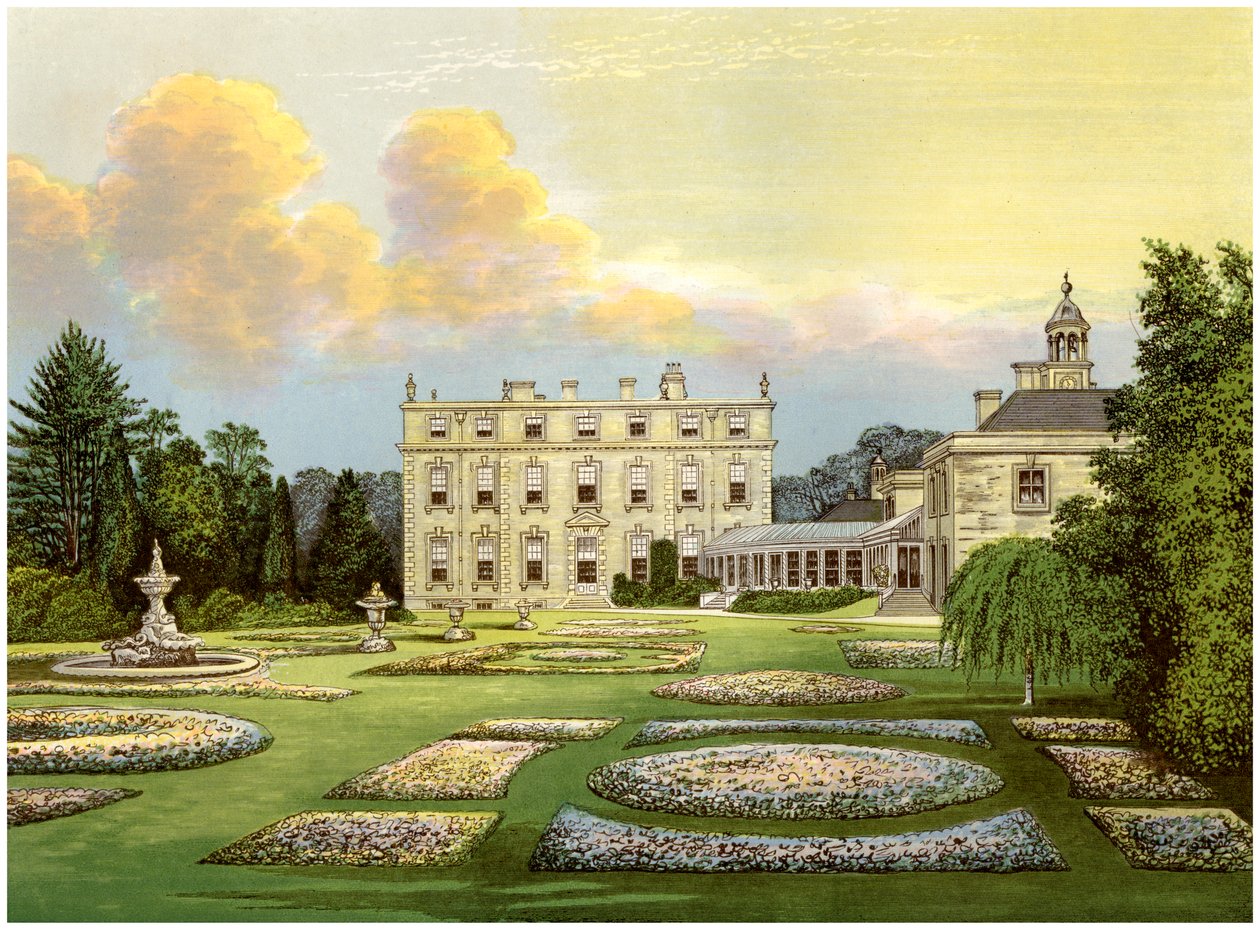 Maison Dytchley, Oxfordshire, résidence de Viscount Dillon, vers 1880 - Unbekannt
