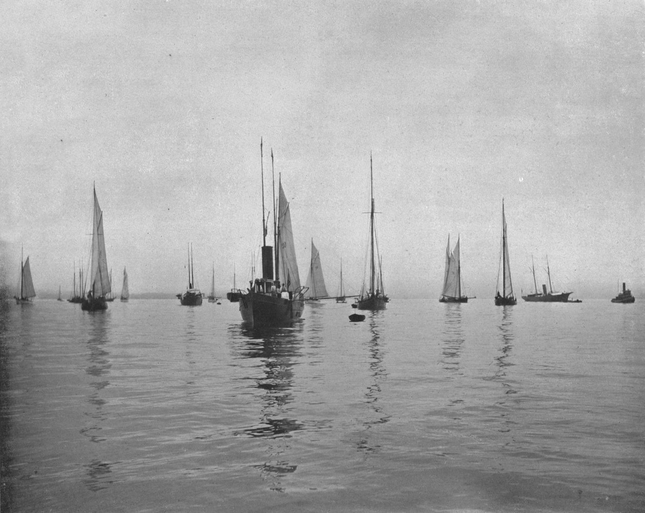 Tôt le matin sur la baie de New York, USA, c. 1900 - Unbekannt