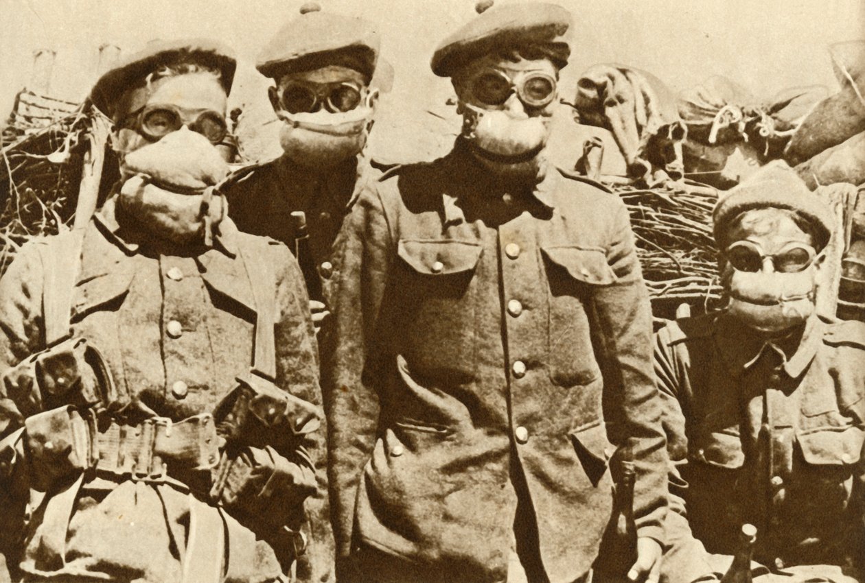 Masques à gaz anciens, Première Guerre mondiale - Unbekannt