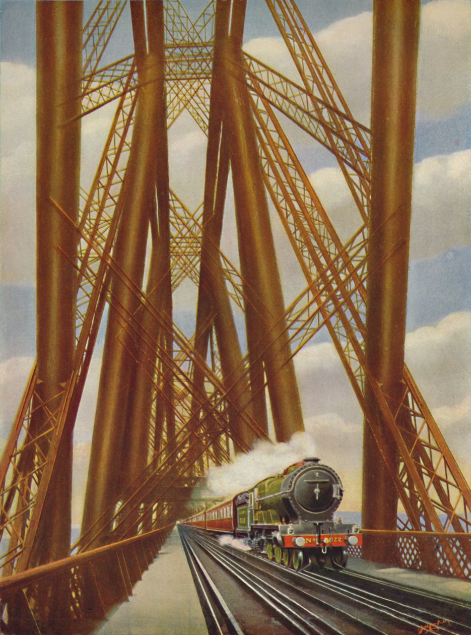 Express de la côte est traversant le pont du Forth - Unbekannt