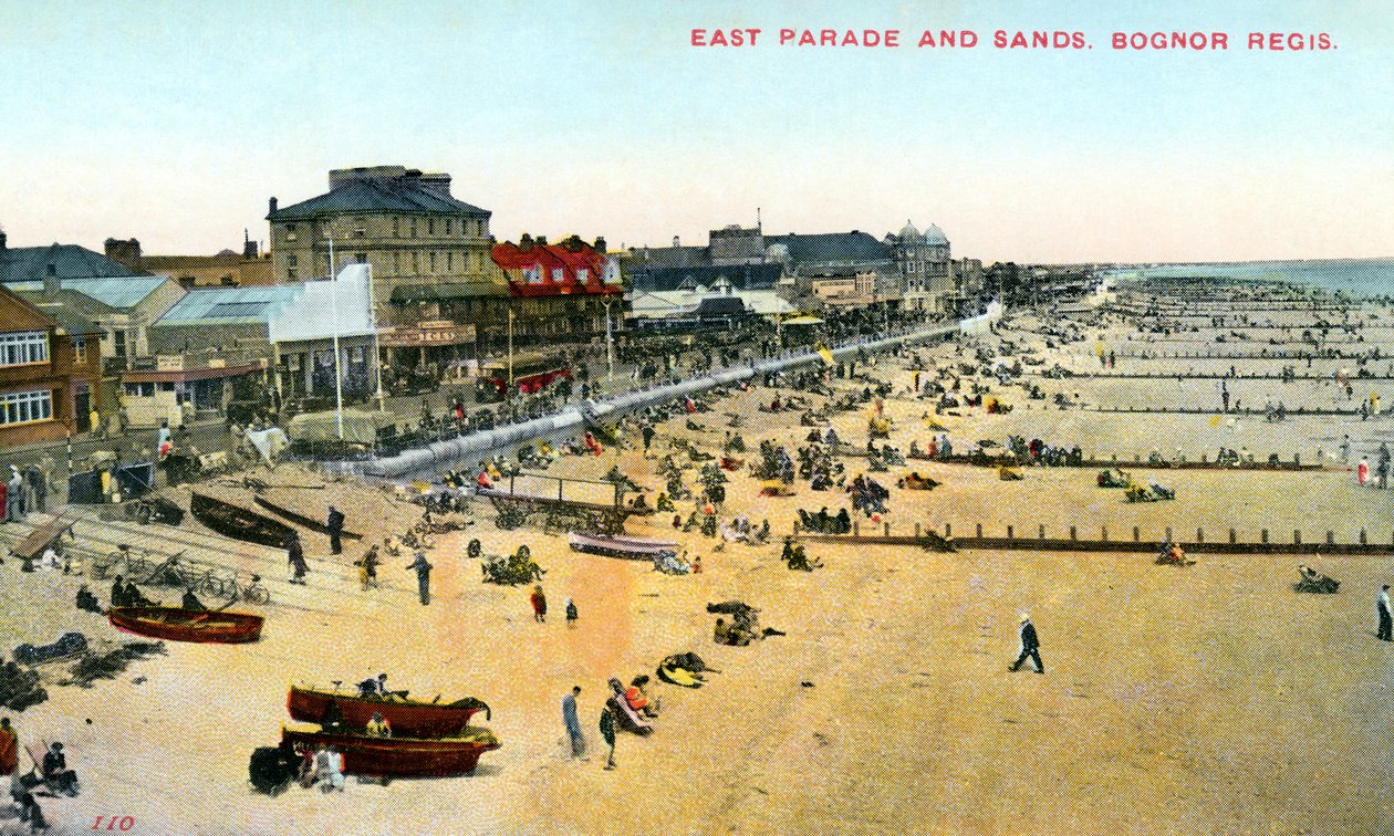 East Parade et Sands, Bognor Regis, West Sussex, 1950 - Unbekannt
