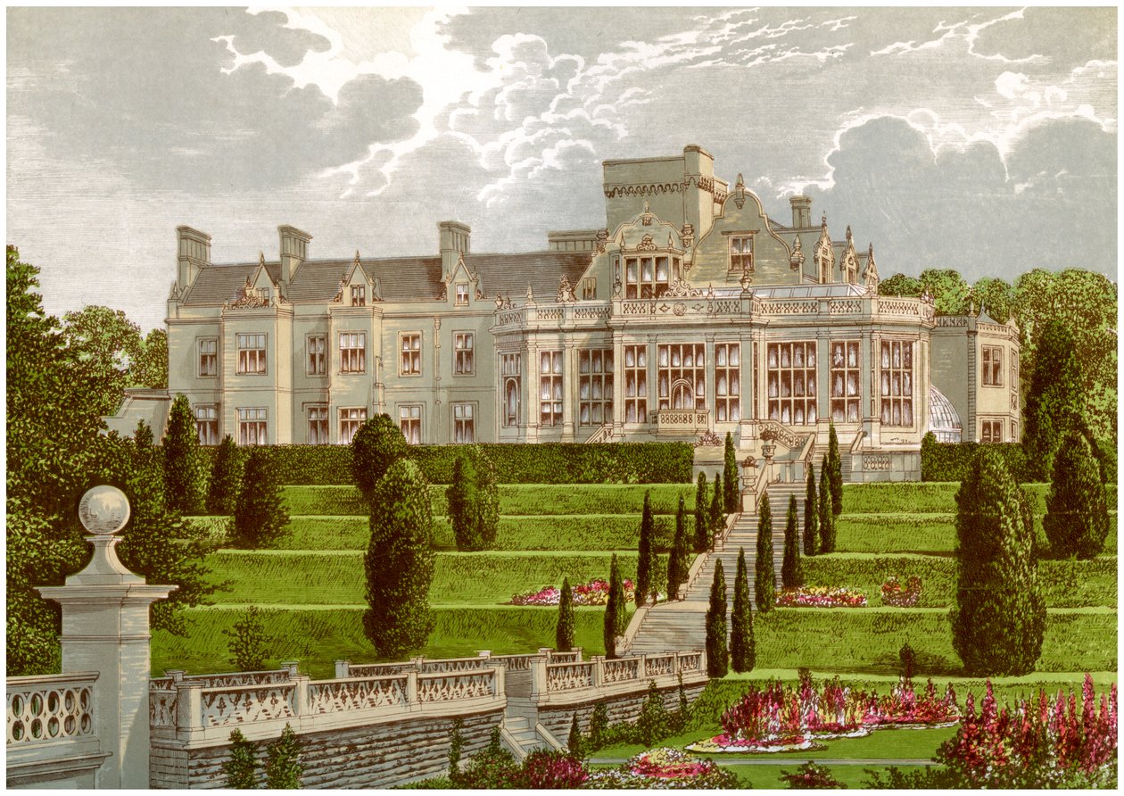 Easton Hall, Lincolnshire, maison du baronnet Cholmeley, vers 1880 - Unbekannt