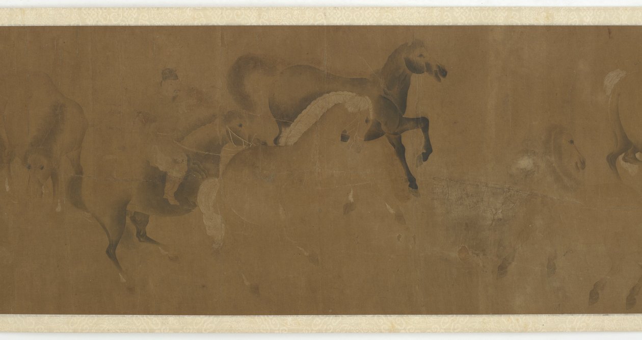 Huit chevaux et un palefrenier - Unbekannt