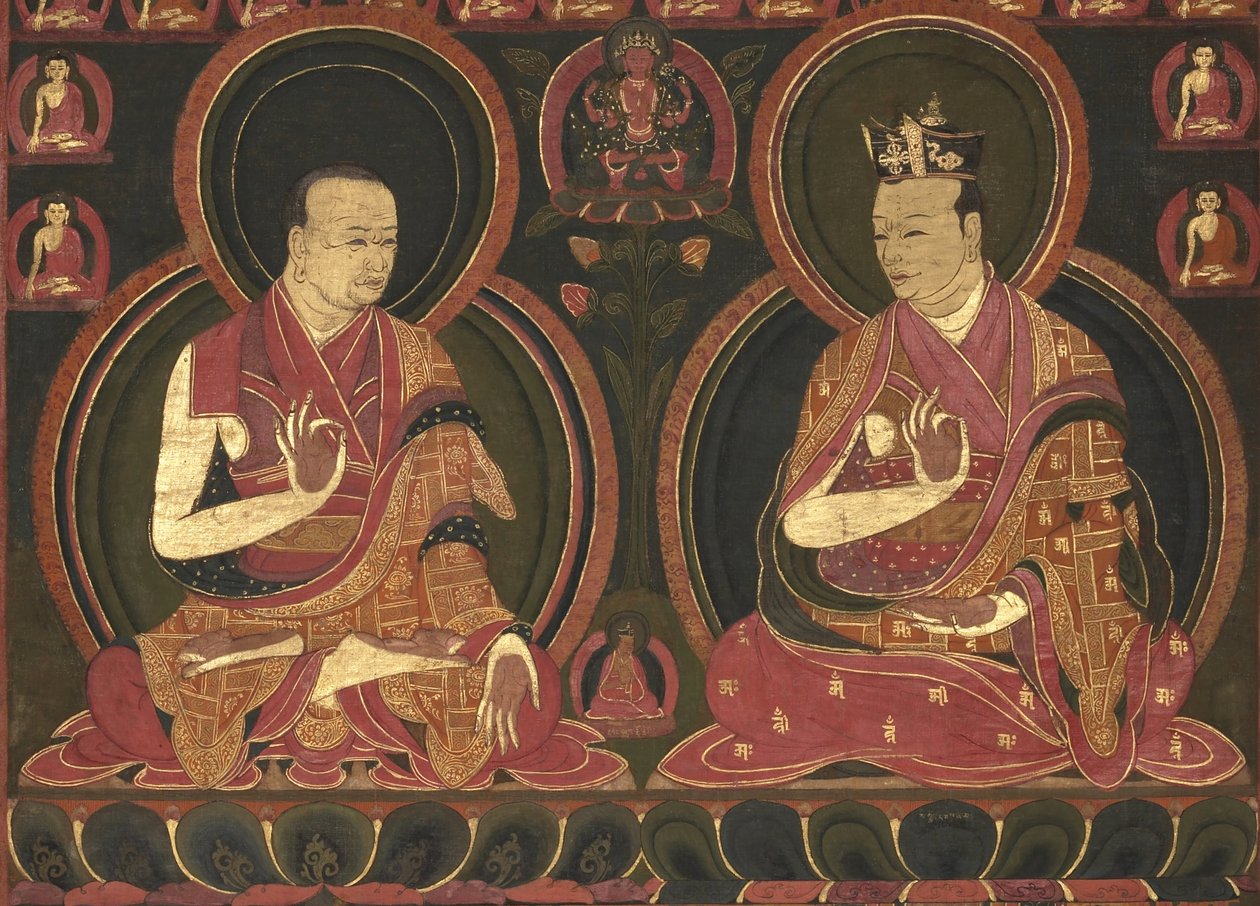 Huitième Karmapa, Mikyo Dorje (1507-1554) et son maître le Premier Sangye Nyenpa - Unbekannt