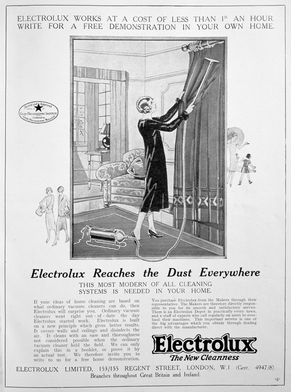 Publicité pour aspirateur Electrolux, 1924 - Unbekannt
