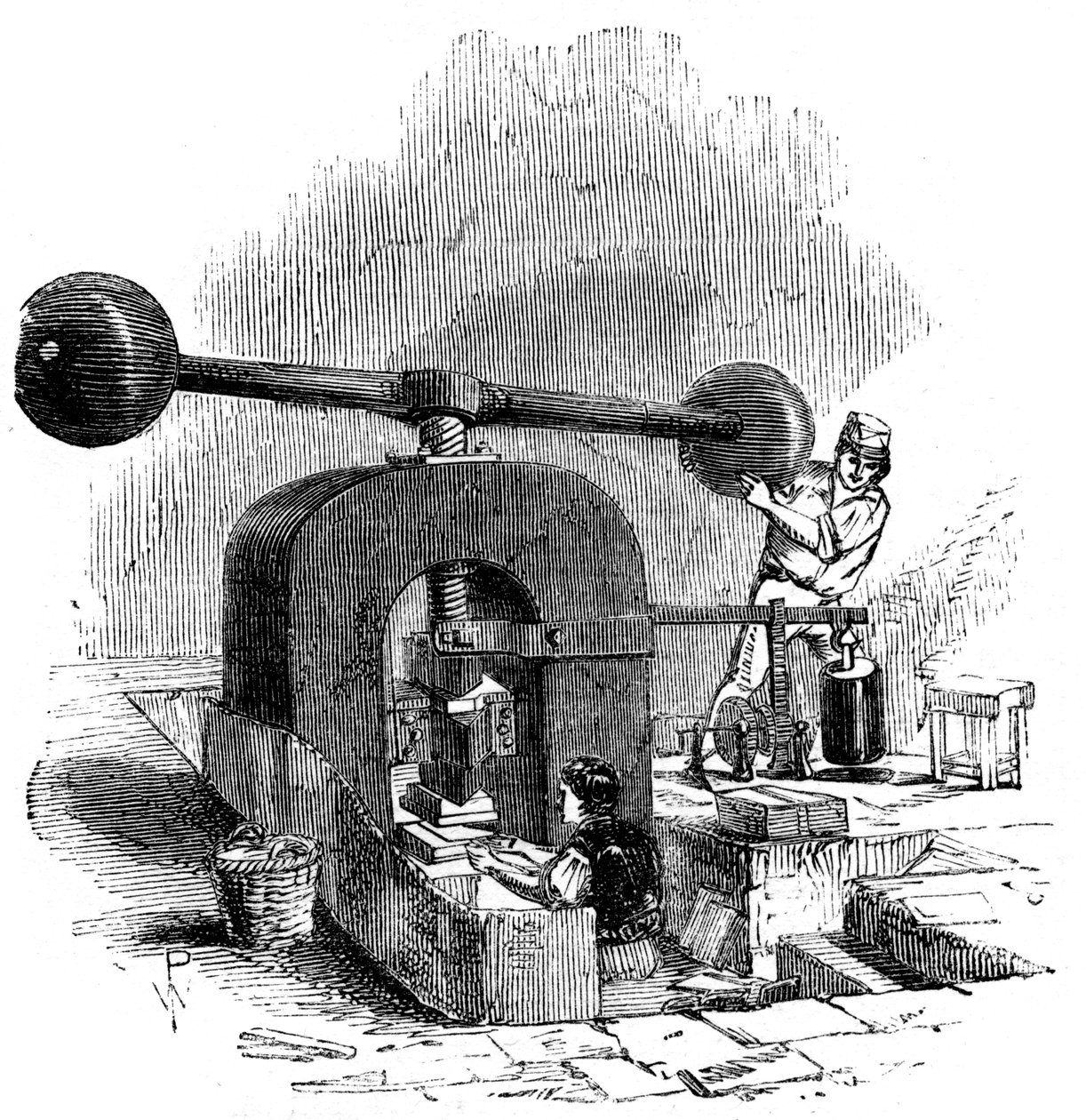 Presse à embosser, 1886 - Unbekannt
