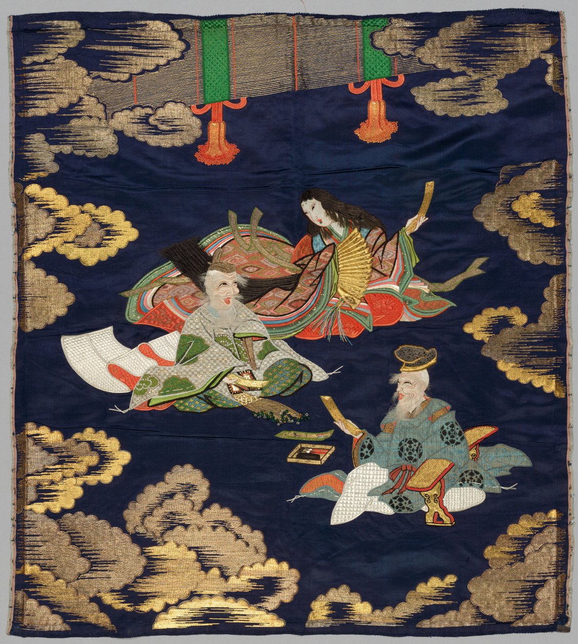 Fukusa brodé, fin des années 1800-début des années 1900 - Unbekannt