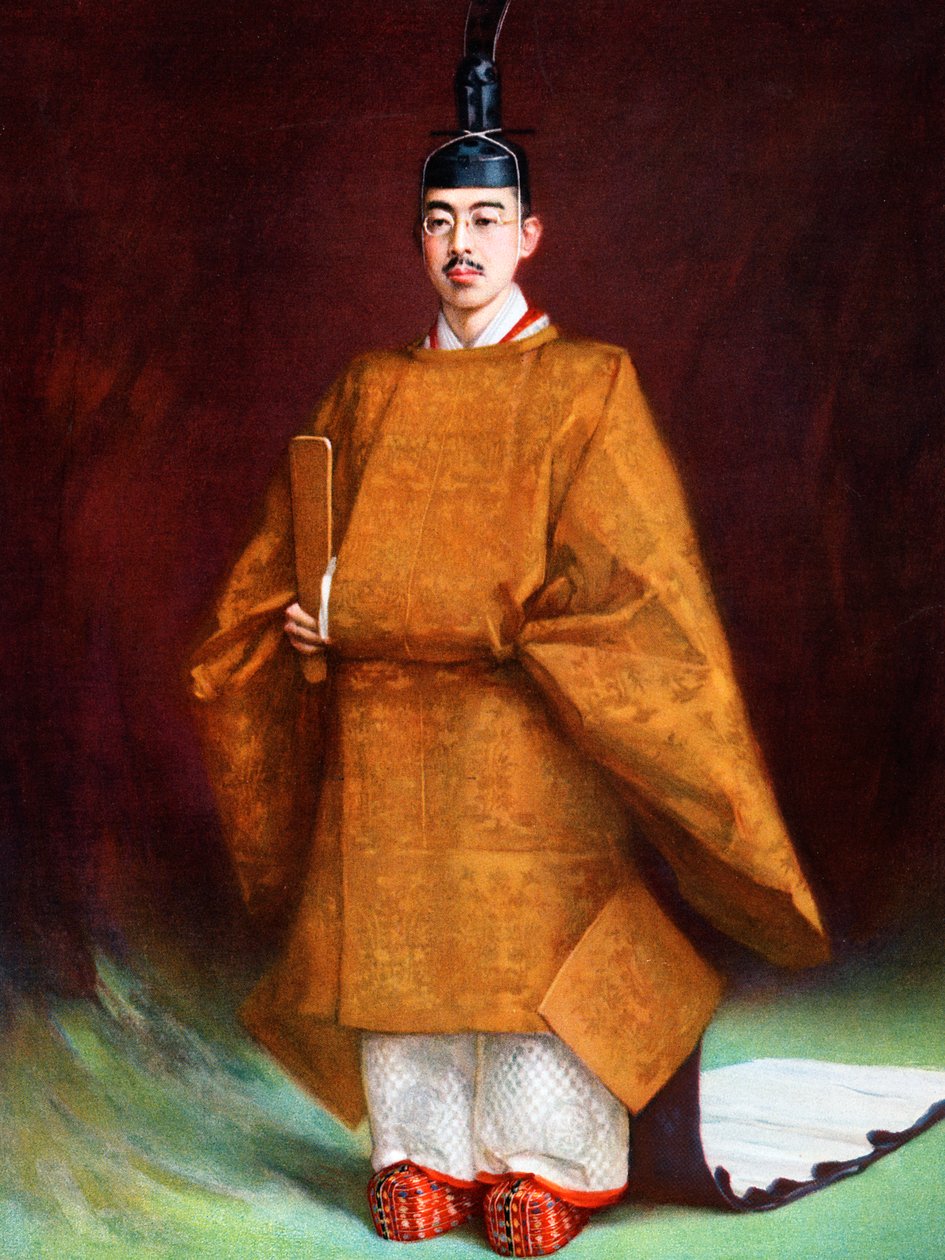Empereur Hirohito dans ses vêtements de couronnement, c1924-1926 - Unbekannt