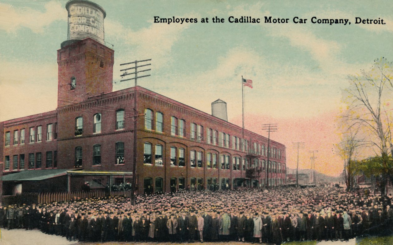 Employés de la Cadillac Motor Car Company, Detroit, vers 1930 - Unbekannt