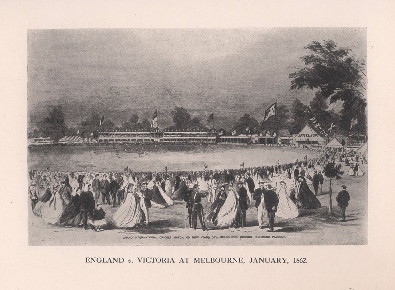 Angleterre contre Victoria à Melbourne, Australie, janvier 1862 - Unbekannt