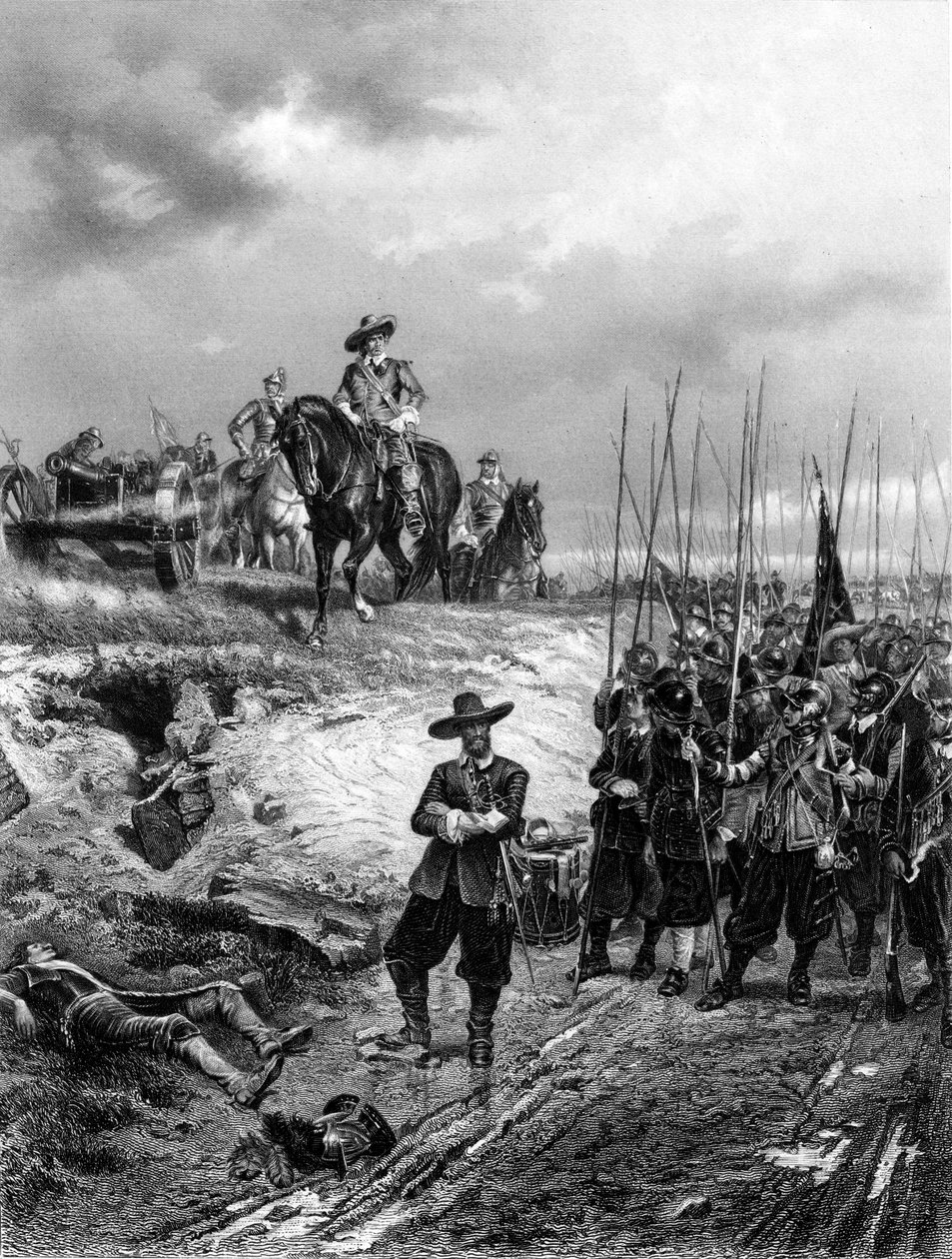 Guerres civiles anglaises : Oliver Cromwell 1599-1658 à la bataille de Marston Moor, 2 juillet 1644 - Unbekannt