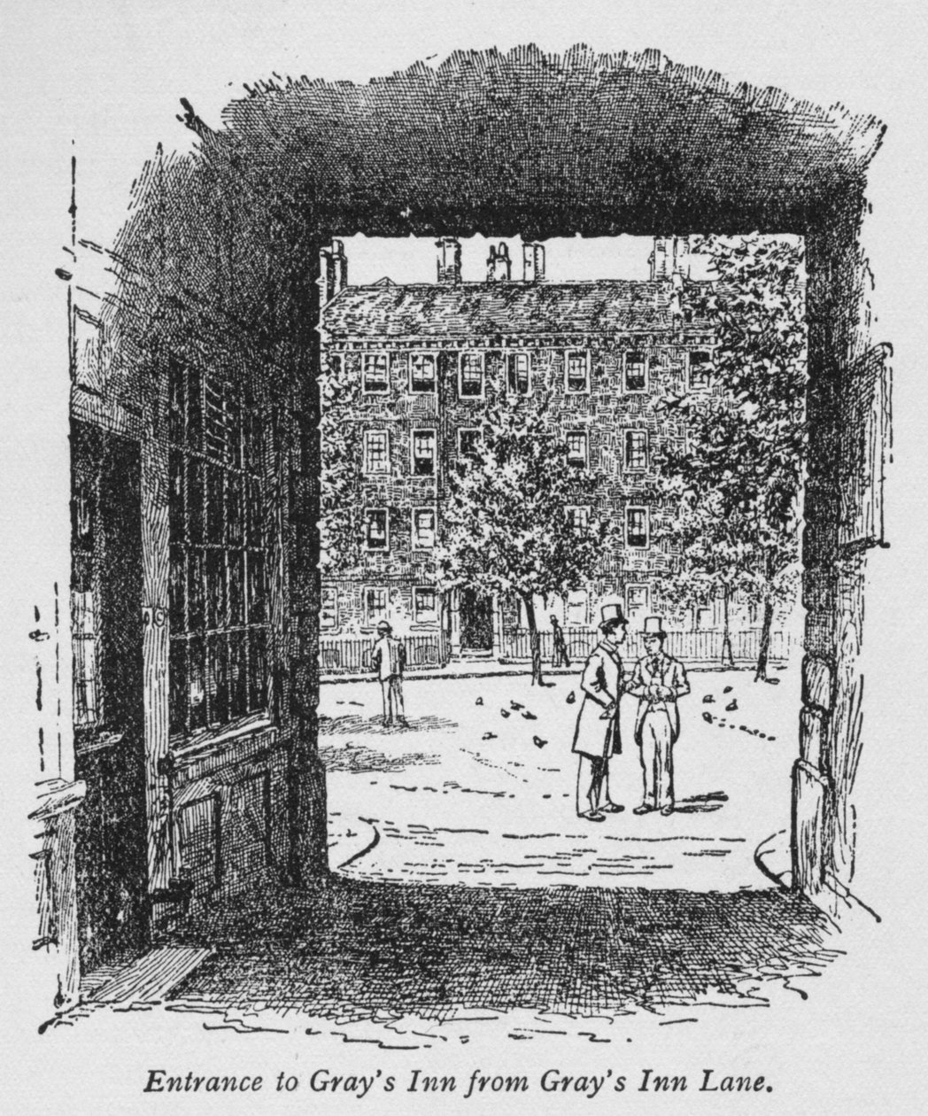 Entrée de Grays Inn depuis Grays Inn Lane, vers 1918 - Unbekannt