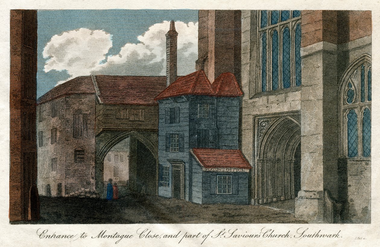 Entrée de Montague Close et partie de l