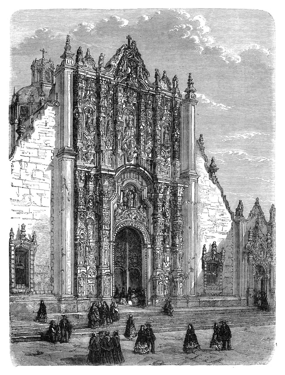 Entrée de la cathédrale de Mexico - Unbekannt