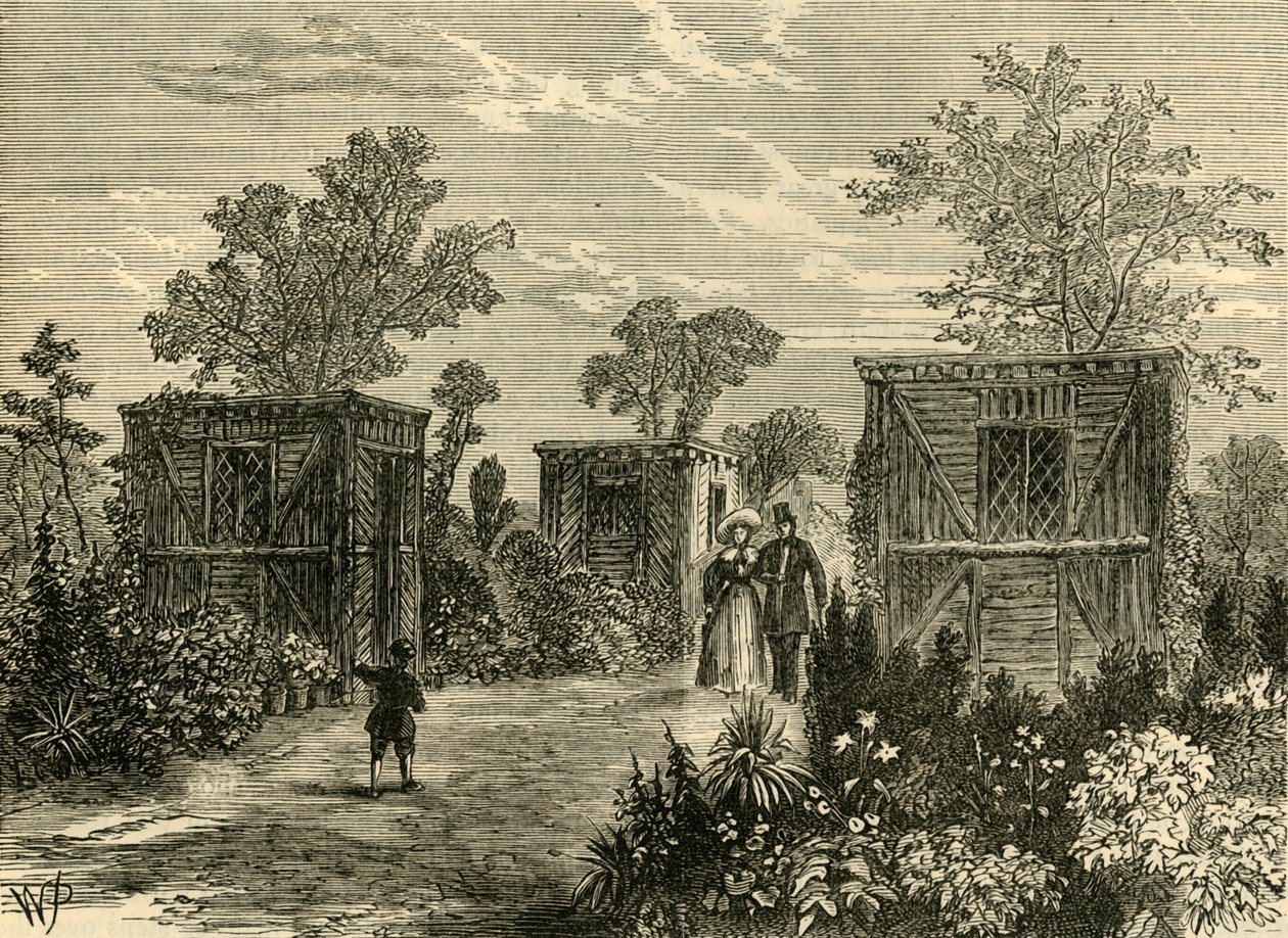Entrée des jardins zoologiques en 1840, vers 1876 - Unbekannt
