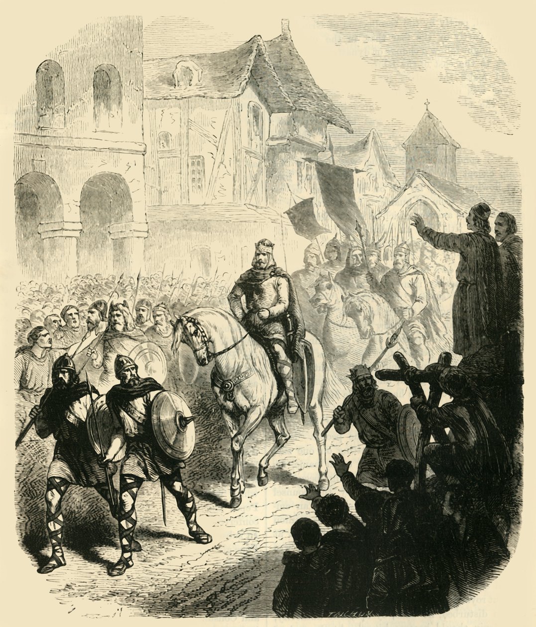 Entrée de Charles Martel à Paris, après avoir vaincu les Sarrasins, 732AD, 1890 - Unbekannt