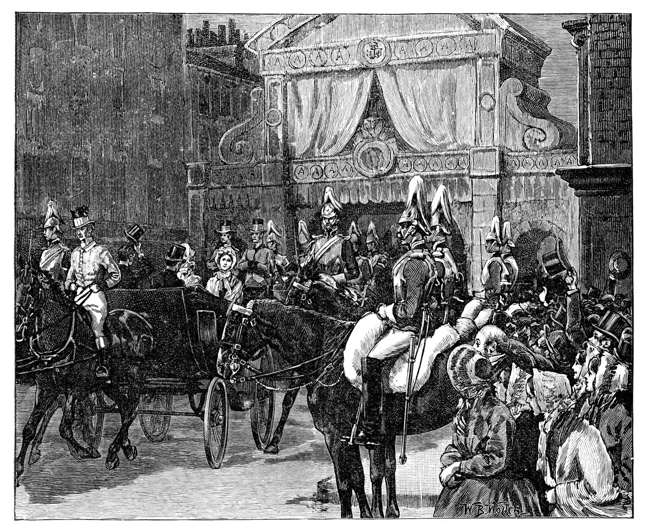 Entrée de la princesse Alexandra à Londres, fin du 19ème siècle - Unbekannt