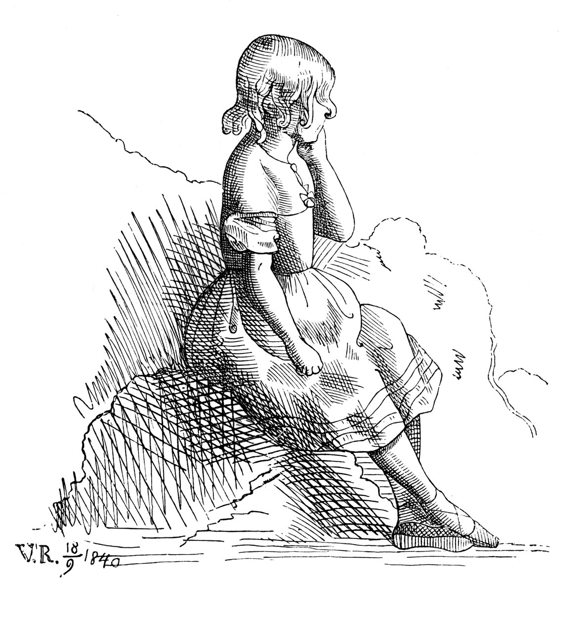 Gravure par la reine Victoria, 1840 - Unbekannt