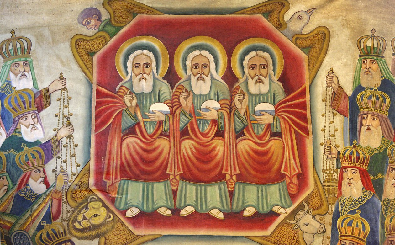 Icône copte éthiopienne au Saint-Sépulcre, Jérusalem, Israël - Unbekannt