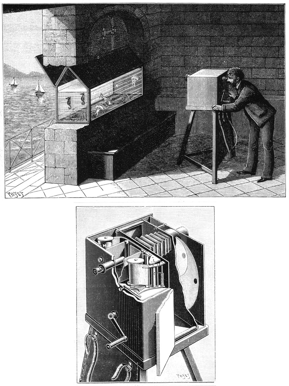 Étienne Jules Marey 1830-1903, avec caméra de cinéma, 1903 - Unbekannt