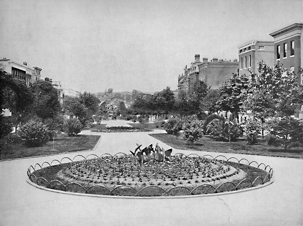 Eutaw Place regardant vers le nord, Baltimore, Maryland, vers 1897 - Unbekannt