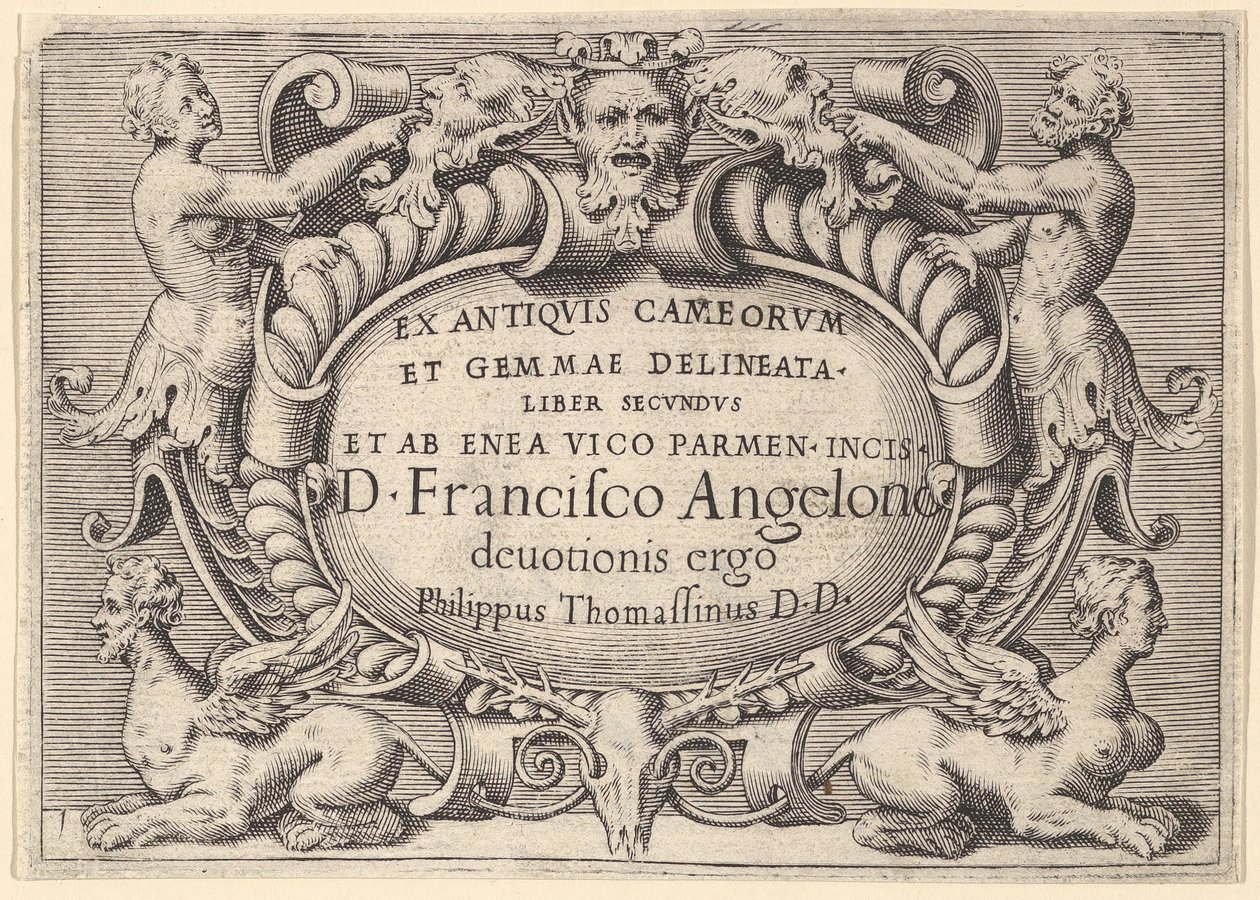 Ex Antiquis Cameorum et Gemmae Delineata Liber Secundus et ab Enea Vic..., publié vers 1599-1622 - Unbekannt
