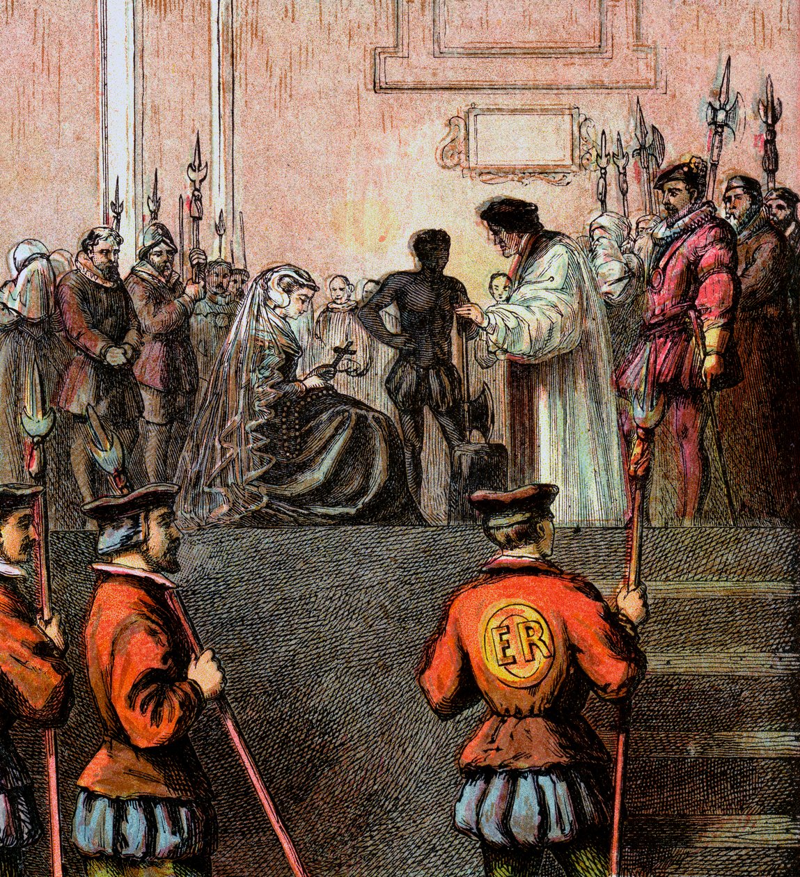 Exécution de Marie, reine des Écossais, 1587, vers 1850 - Unbekannt