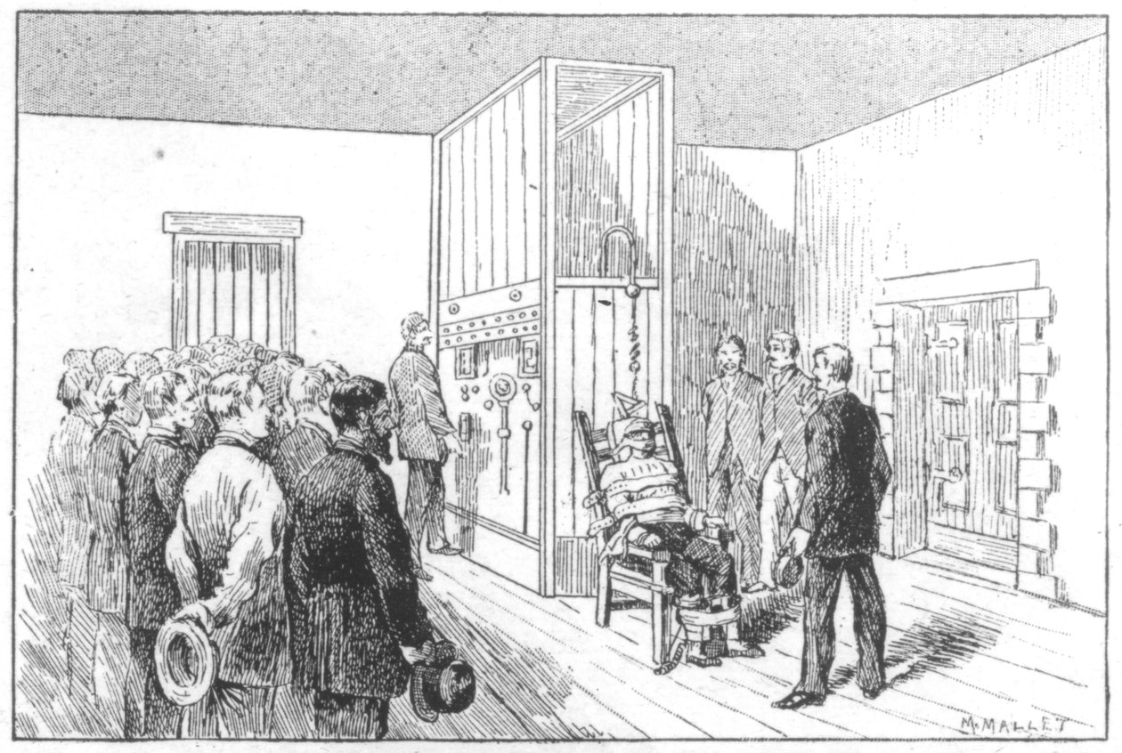 Exécution de Kemmler, le premier homme à mourir sur la chaise électrique, USA, 6 août 1890 - Unbekannt