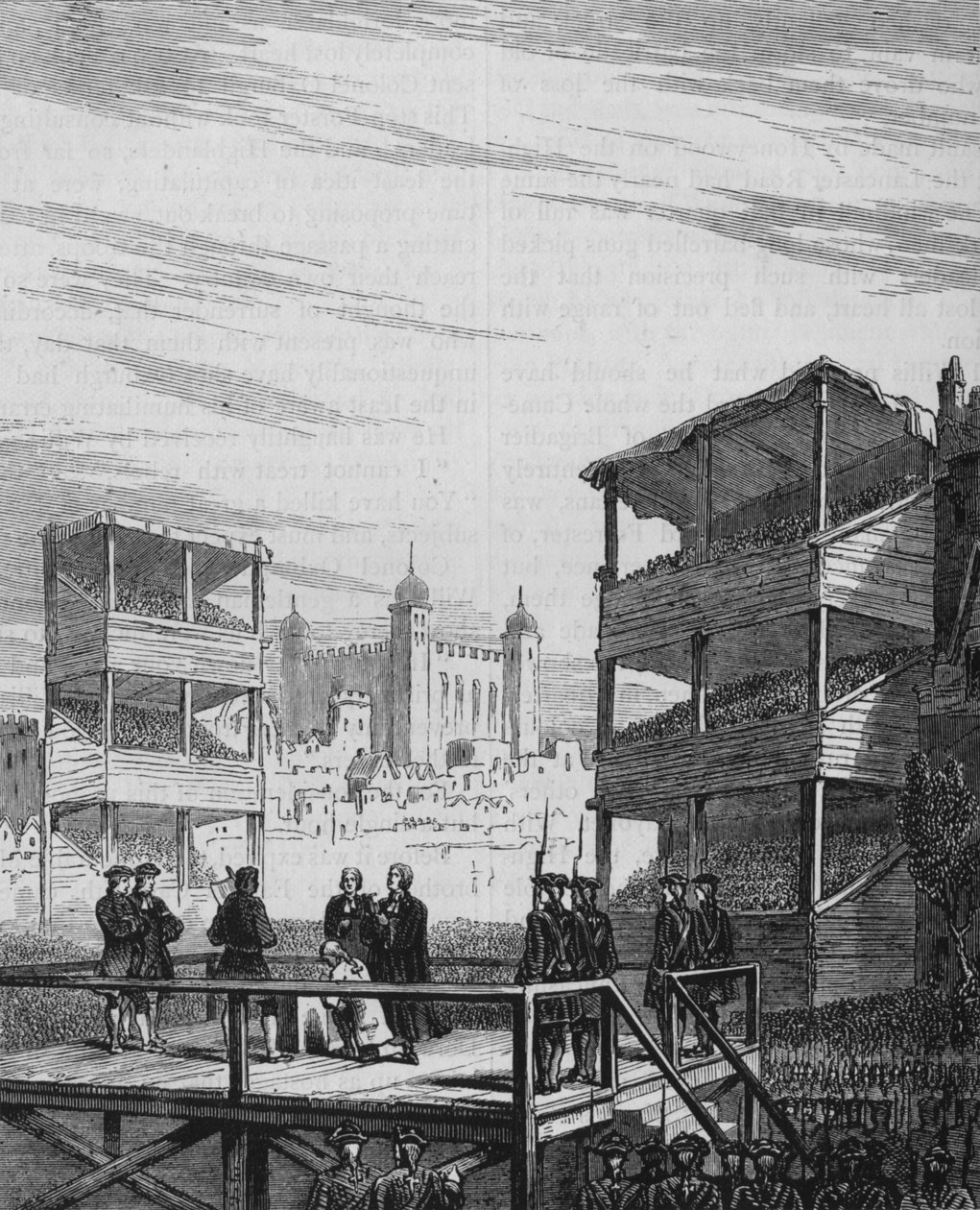 Exécution de Lord Derwentwater sur Tower Hill D