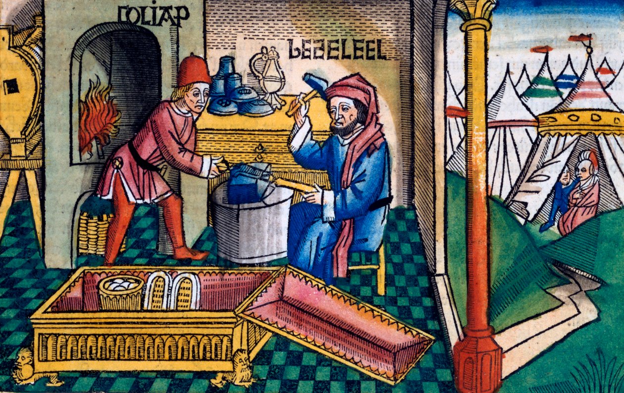 Exode 31:2-8: Bezalel et Aholiab fabriquant l