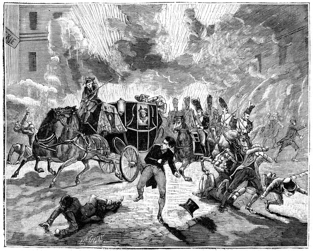 Explosion sur la Rue de la Loi, Paris, France, 24 décembre 1800 1882-1884 - Unbekannt