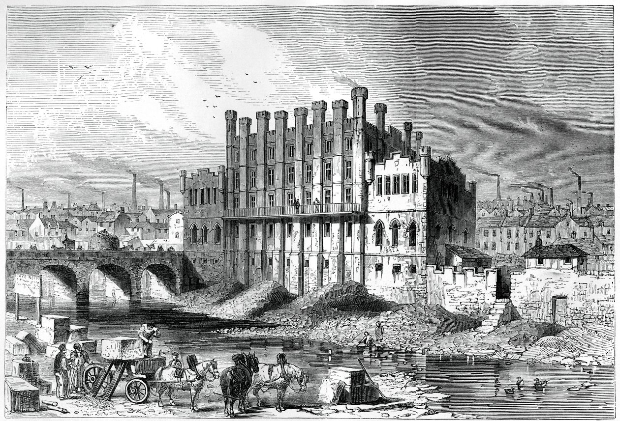 Vue extérieure du moulin de Castle à Sheffield, 1886 - Unbekannt