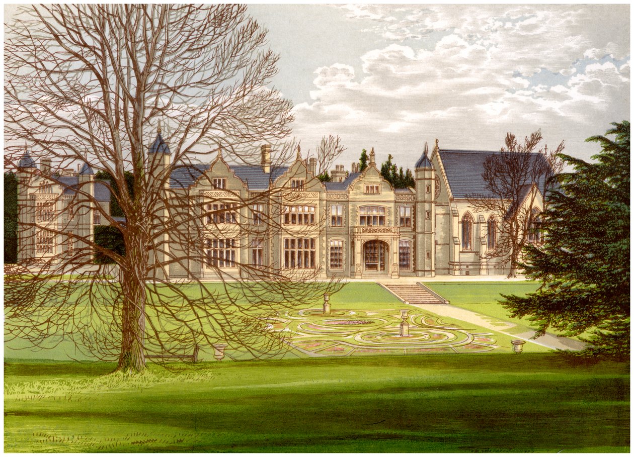 Maison Exton, Rutland, demeure du comte de Gainsborough, vers 1880 - Unbekannt