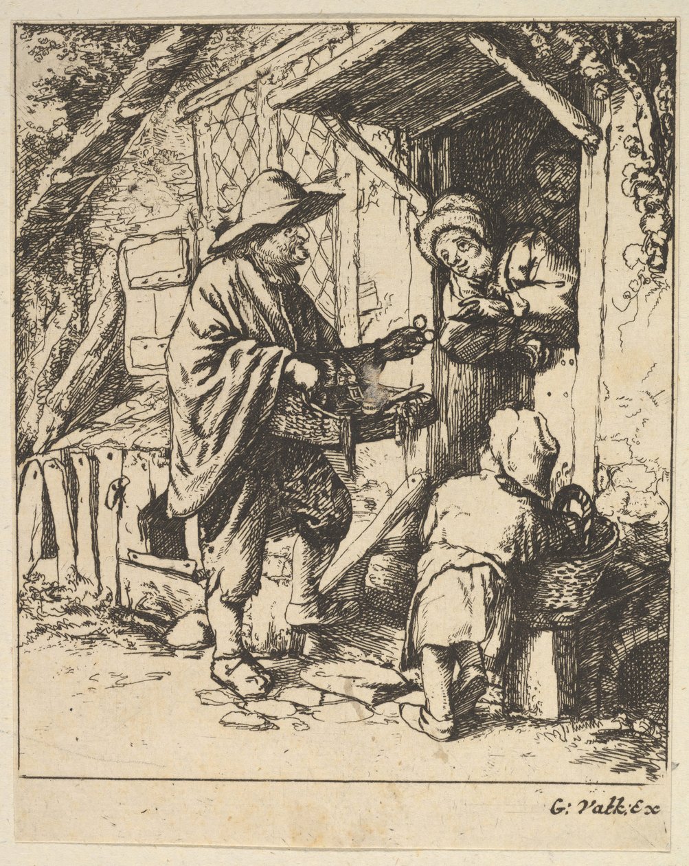 Marchand de lunettes, 1610-85 - Unbekannt